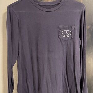 Ivory Ella Navy Long Sleeve Tee